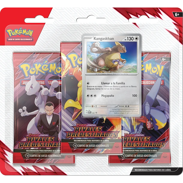 Pokemon Destined Rivals 3 Pack Blister Kangaskhan