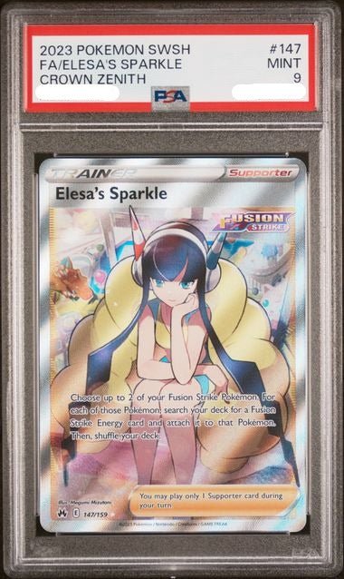 ELESA'S SPARKLE 147/150 PSA 9 POKEMON CROWN ZENITH FULL ART ENGLISH - Psydeck