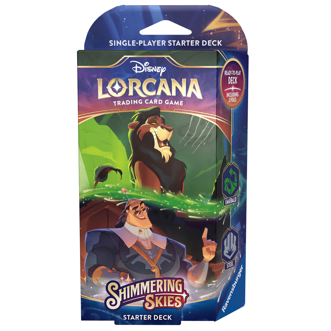 Lorcana Shimmering Skies Emerald & Steel Starter Deck - Psydeck