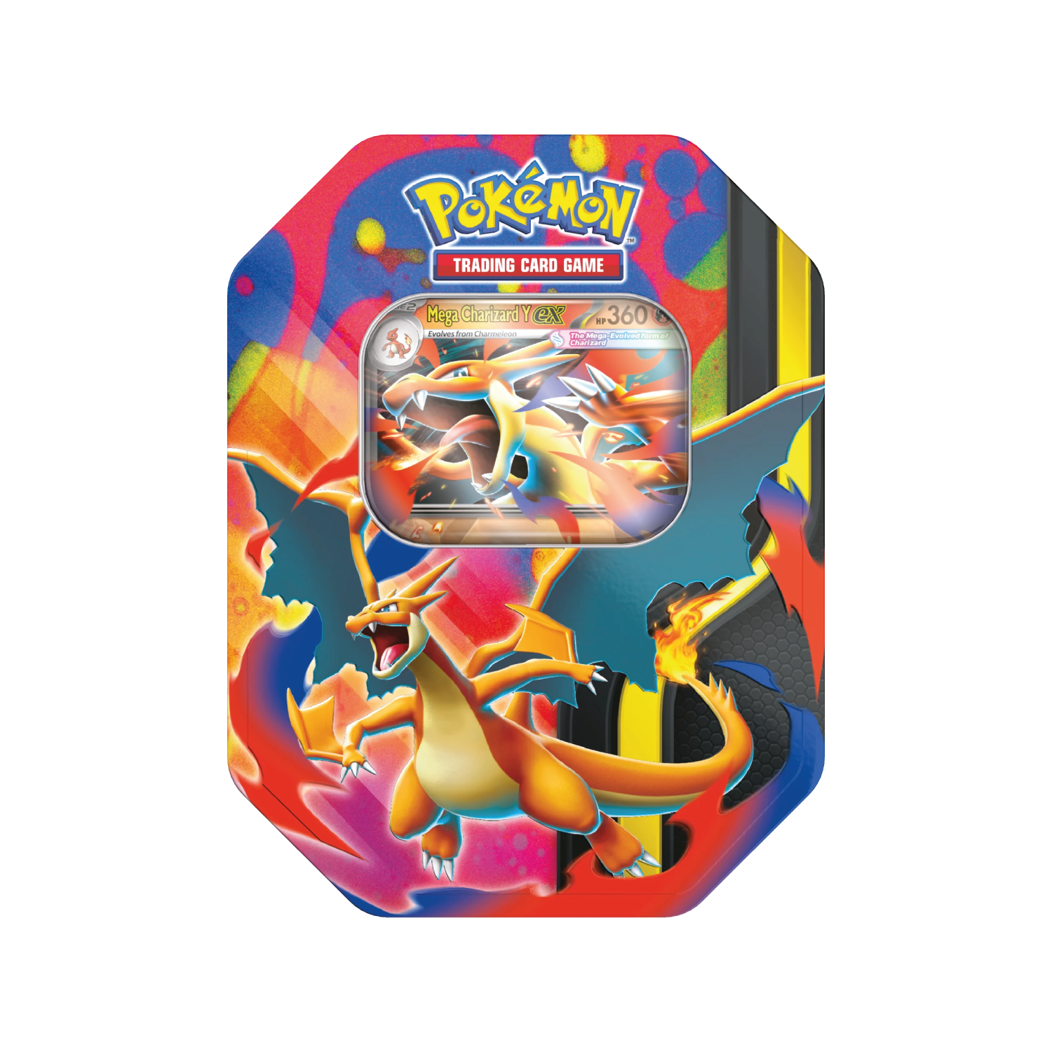 Y*G様 Pokémon TCG: Mega Charizard Tin メガリ Jogo De Cartas - Pokémon TCG - Mega Charizard Tin - Inglês