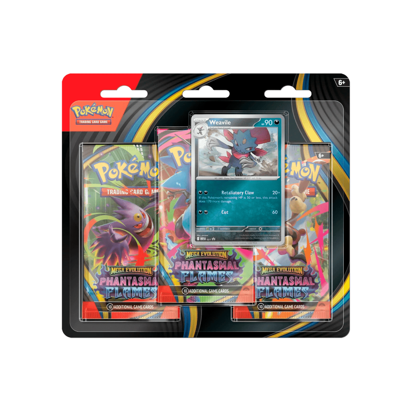 Phantasma Flames 3 Pack Blister Weavile - Psydeck