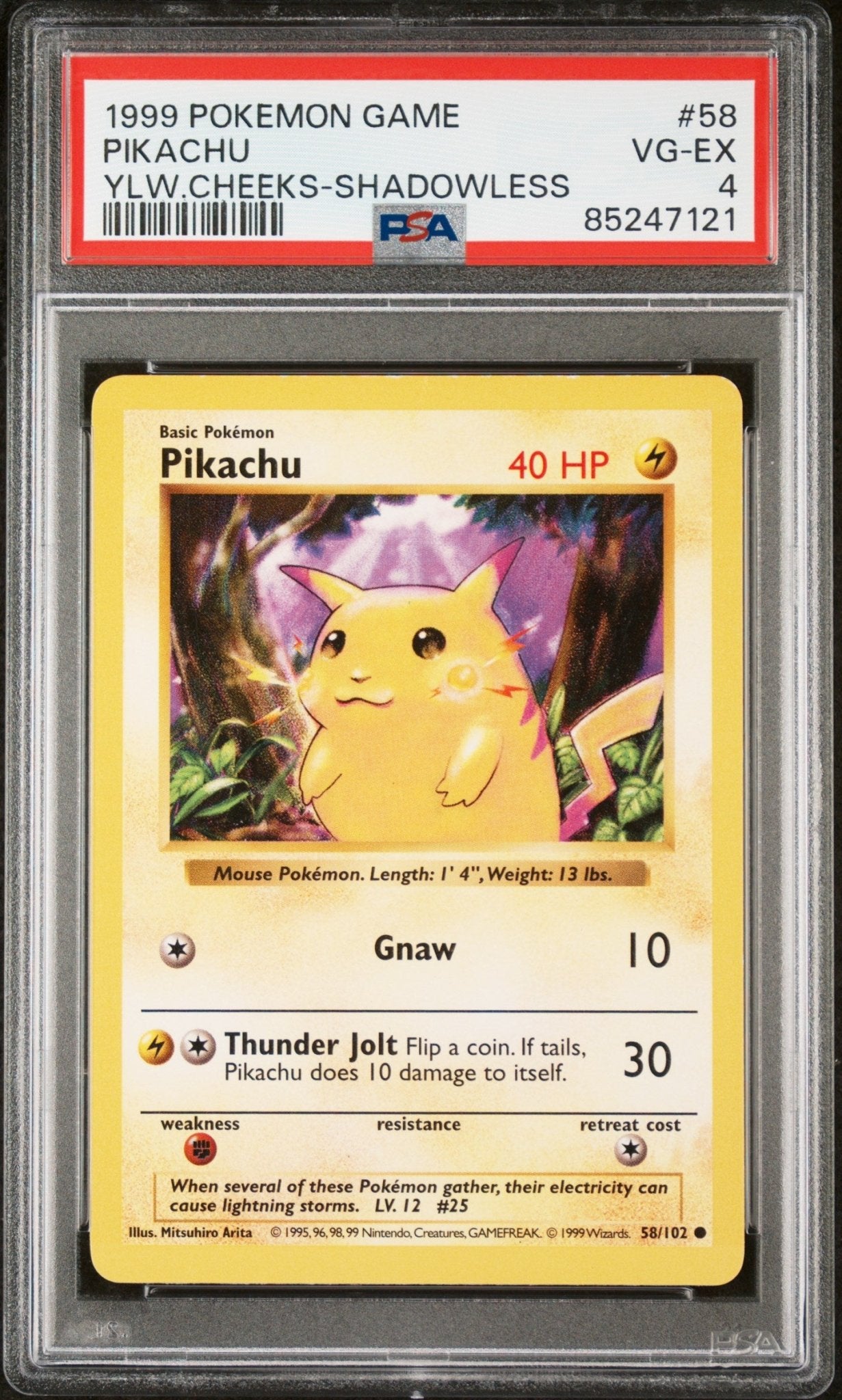 PIKACHU 58 PSA 4 POKEMON GAME - Psydeck