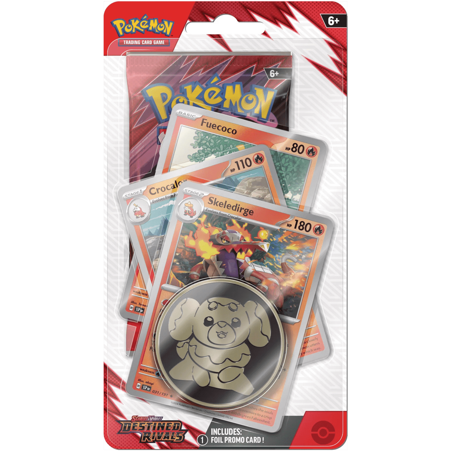 Pokemon Destined Rivals Premium Checklane Blister Skeledirge - Psydeck
