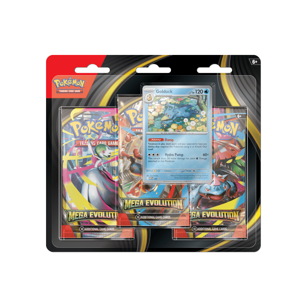 Pokemon ME01 - Mega Evolution 3 Pack Blister Golduck - Psydeck
