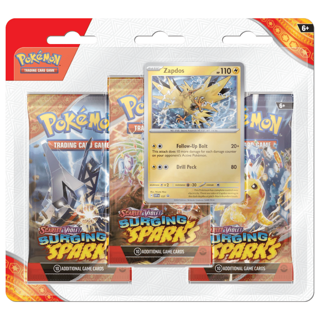Pokemon Surging Sparks 3 - Pack Blister Zapdos - Psydeck
