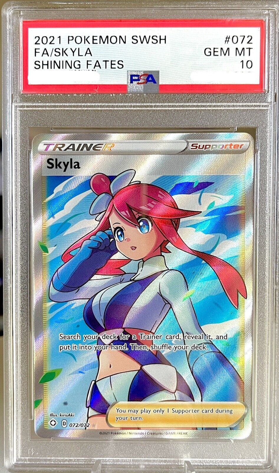 SKYLA 072/072 PSA 10 POKEMON SHINING FATES FULL ART ENGLISH - Psydeck