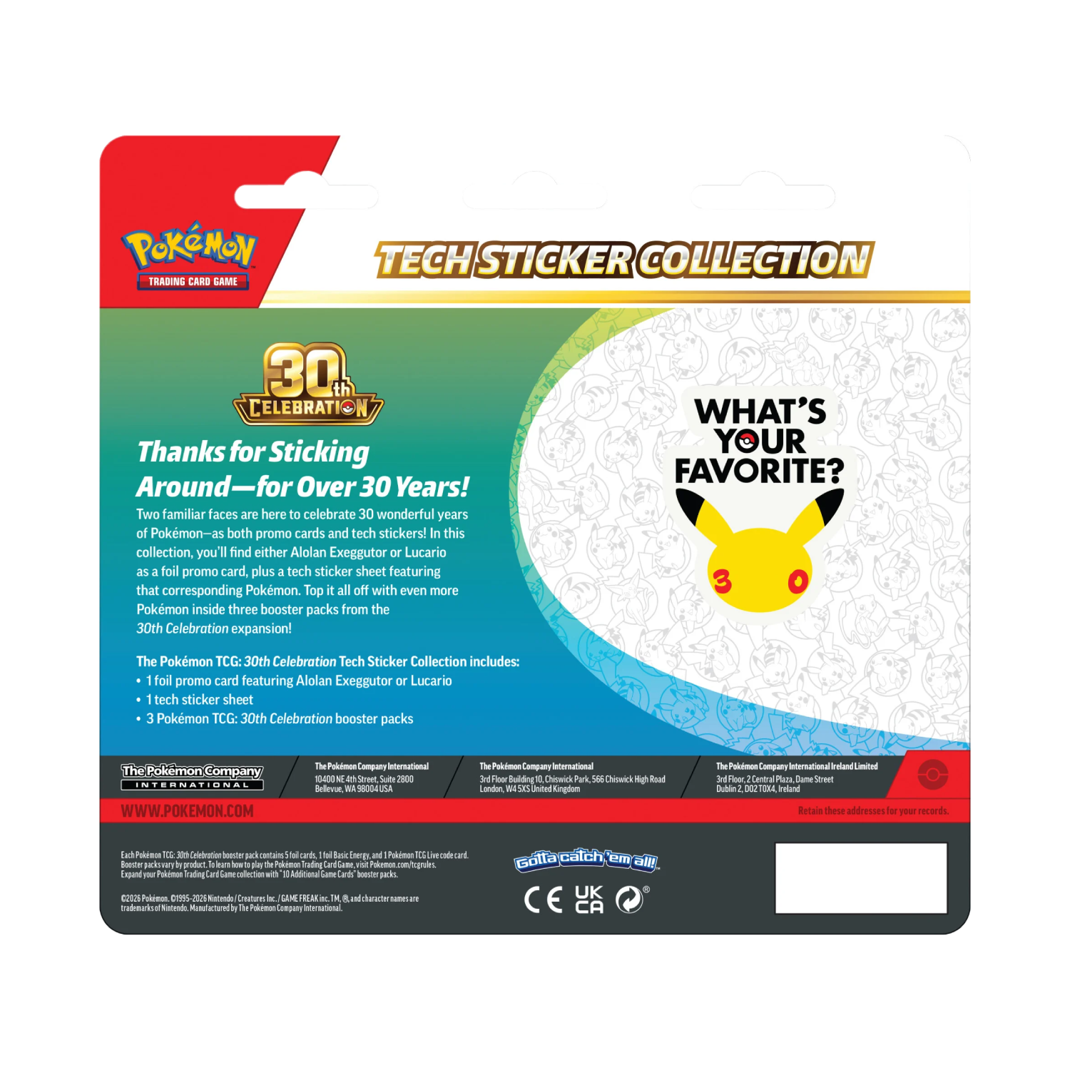 30th Celebration Tech Sticker Collection Alolan Exeggutor