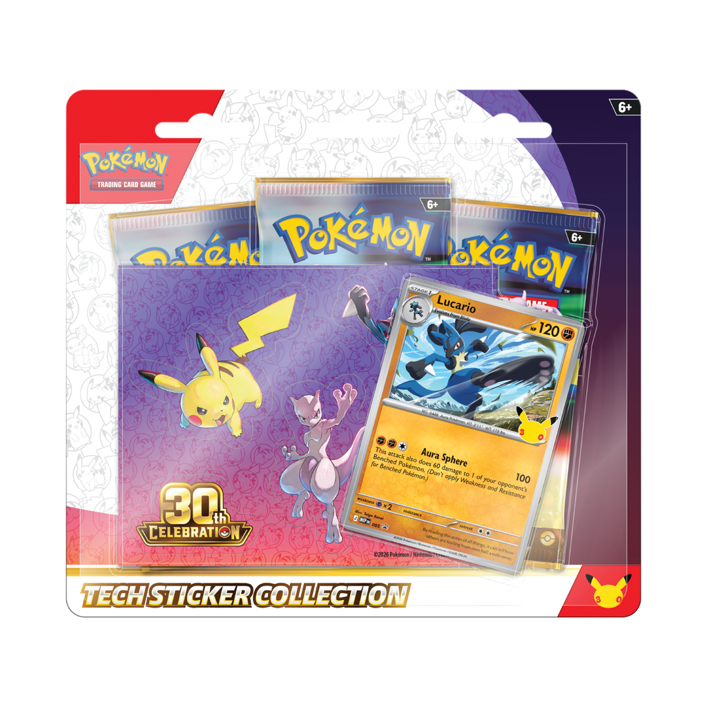 30th Celebration Tech Sticker Collection Lucario
