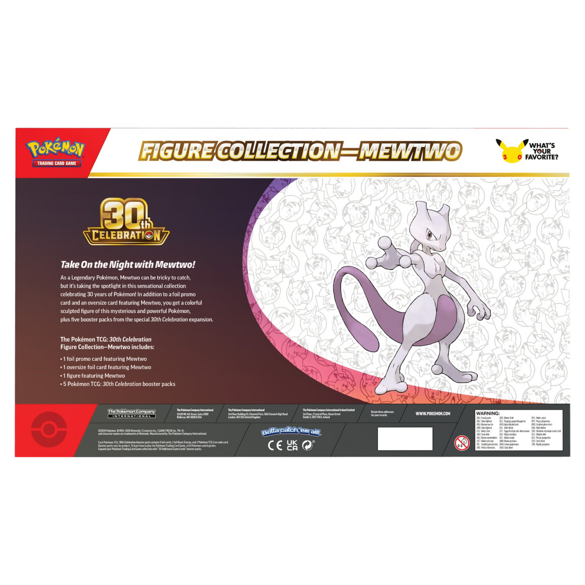30th Celebration Mewtwo Figure Collection