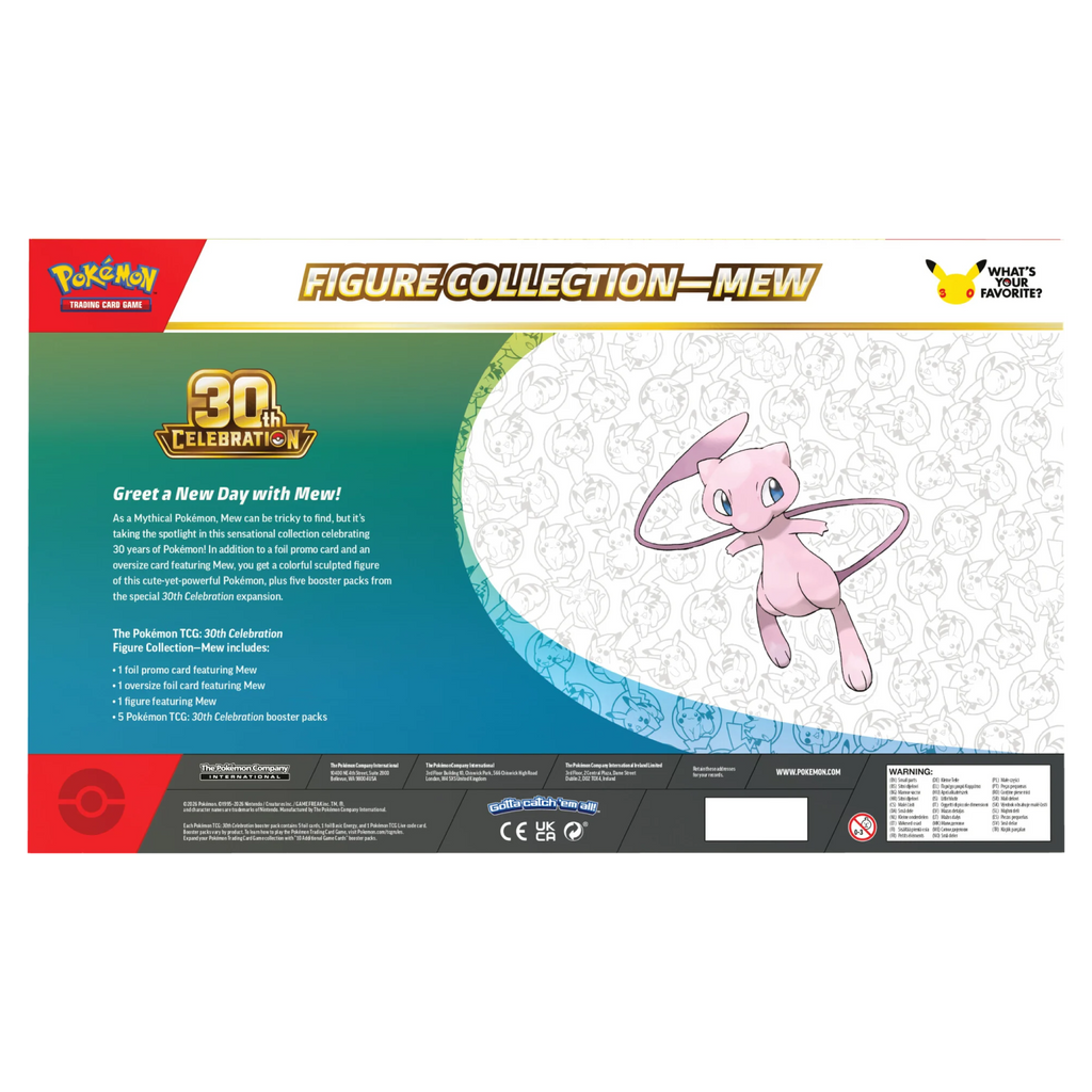 30th Celebration Mew Figure Collection