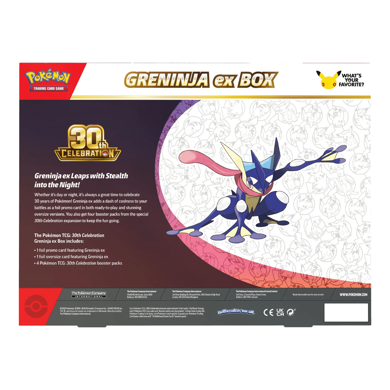 30th Celebration ex Box Greninja ex - Psydeck