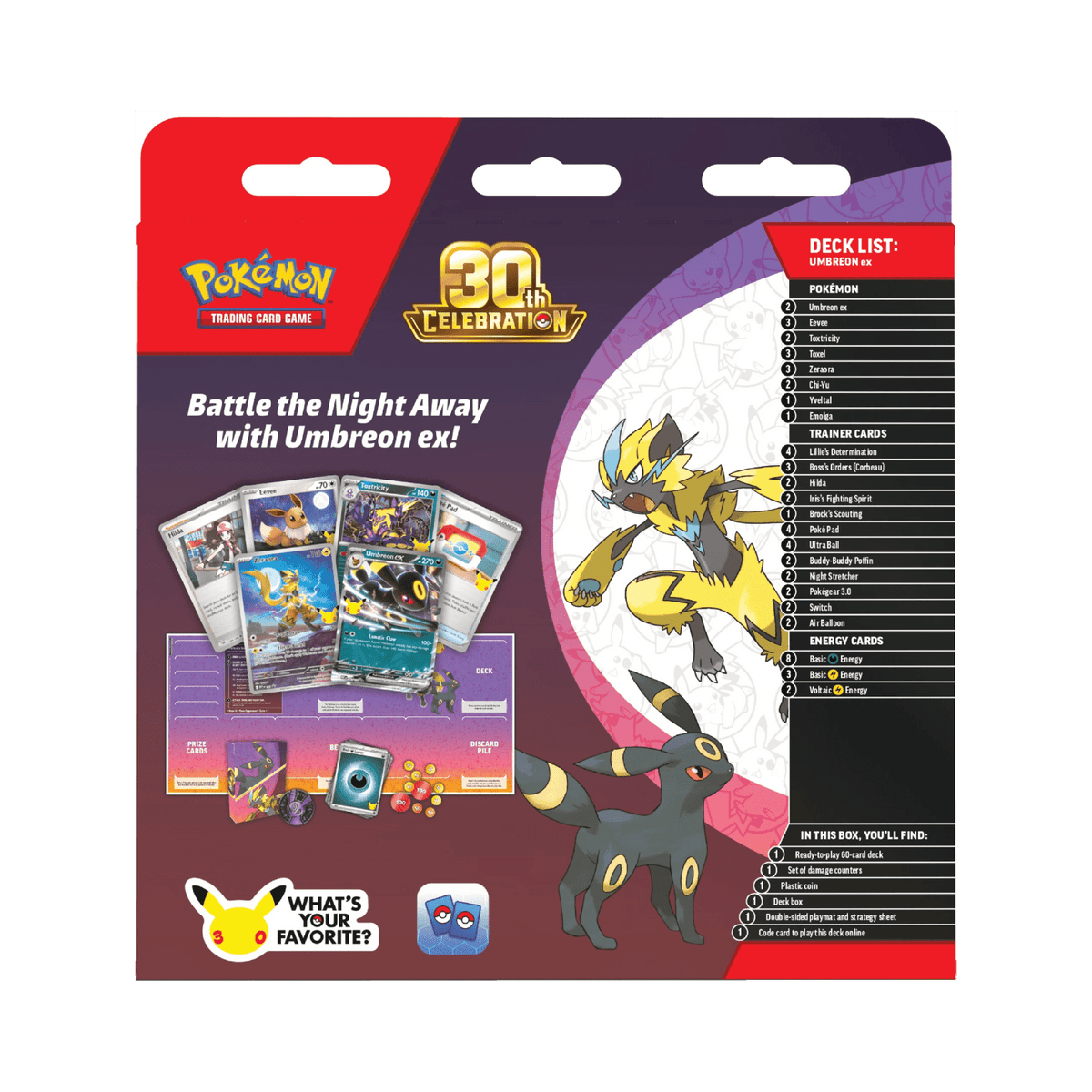 30th Celebration Umbreon ex Battle Deck - Psydeck