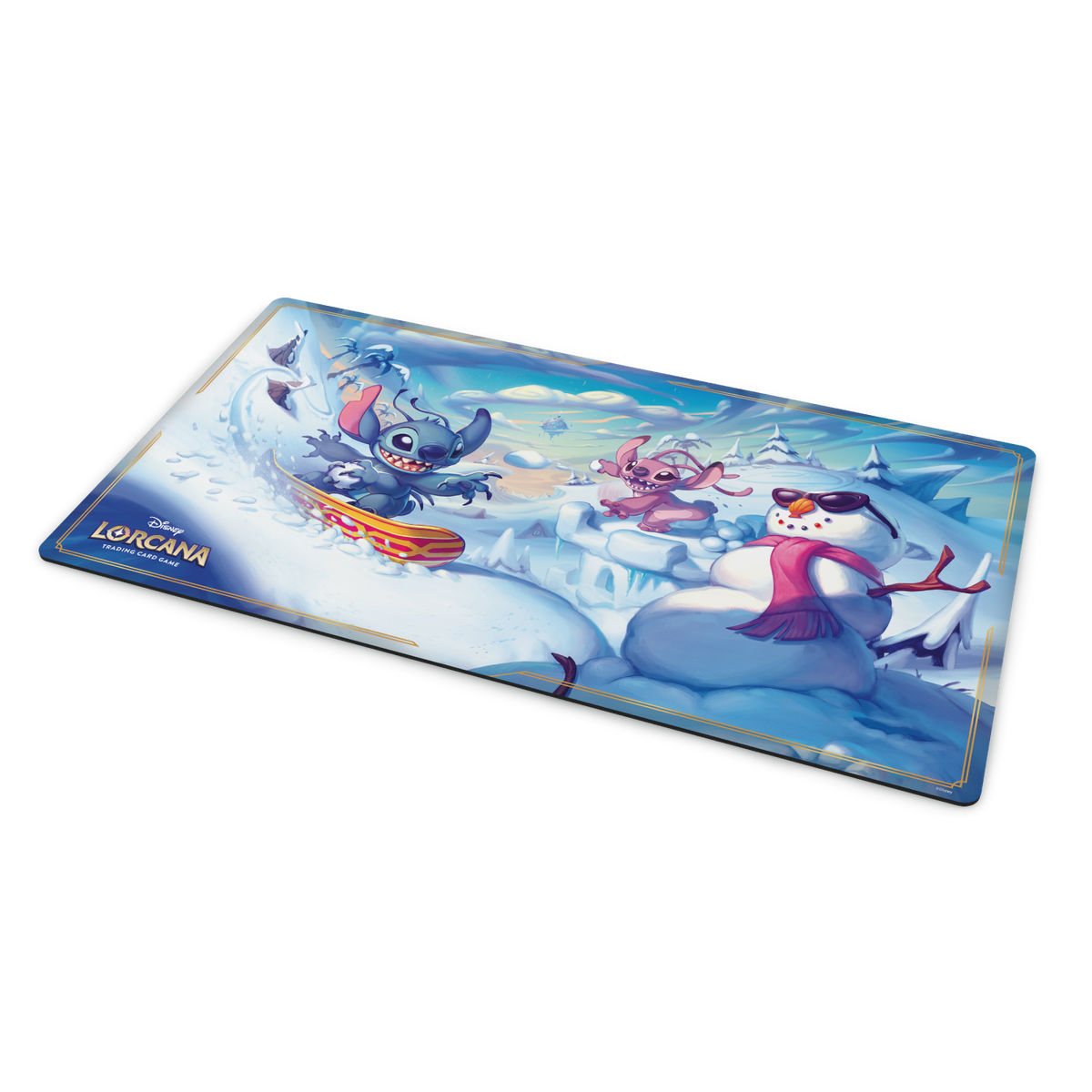 Disney Lorcana Stitch and Angel in Winterspell Playmat S14 (Hyperia City)