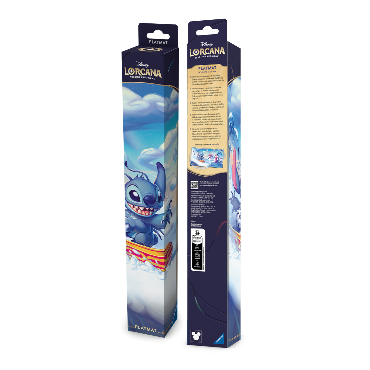 Disney Lorcana Stitch and Angel in Winterspell Playmat S14 (Hyperia City)