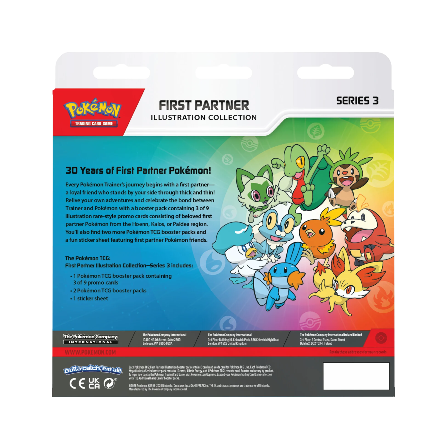 Pokémon First Partner Illustration Collections - Series 3