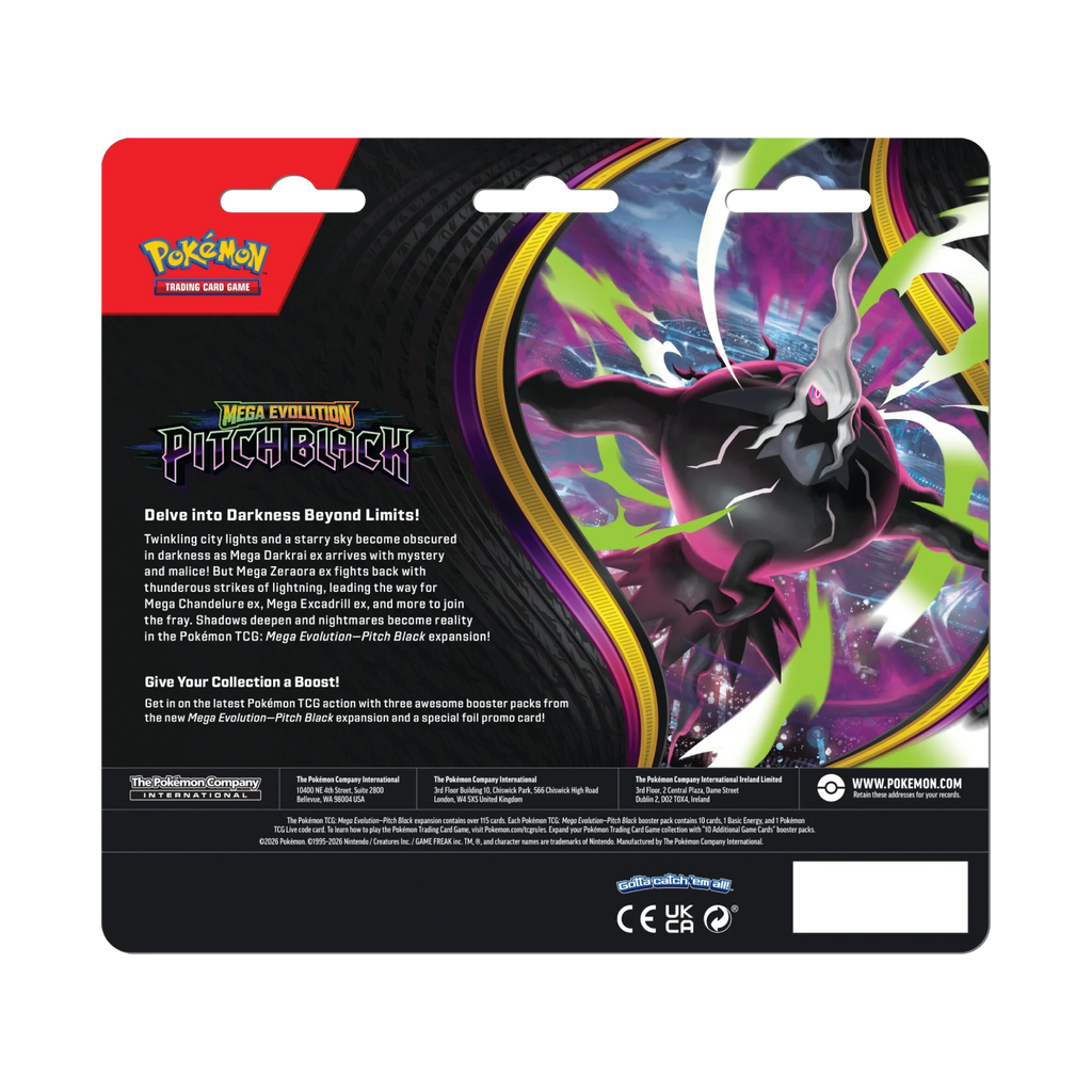 Pitch Black 3 Pack Blister Binacle