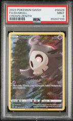 DUSKULL #GG28 PSA 9 POKEMON SWORD AND SHIELD CROWN ZENITH