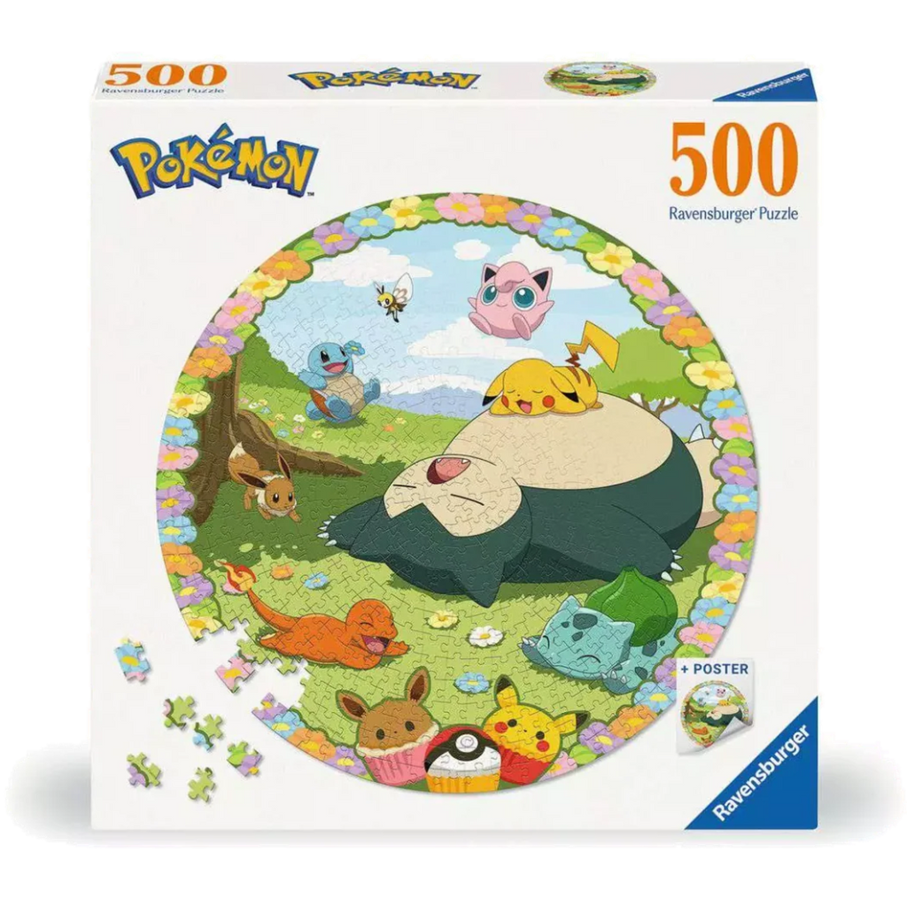 Puzzle Redondo Blooming Pokémon 500 Peças Ravensburger