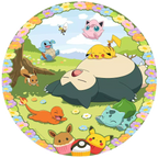 Puzzle Redondo Blooming Pokémon 500 Peças Ravensburger - imagem 2