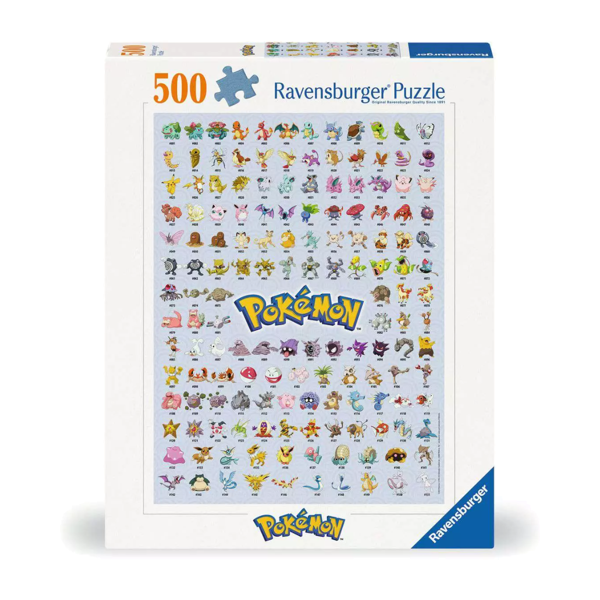 Puzzle Os Primeiros 151 Pokémon 500 Peças Ravensburger