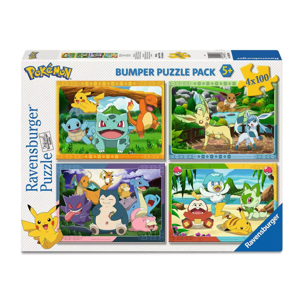 Puzzle Pokémon 4x100 Peças Ravensburger