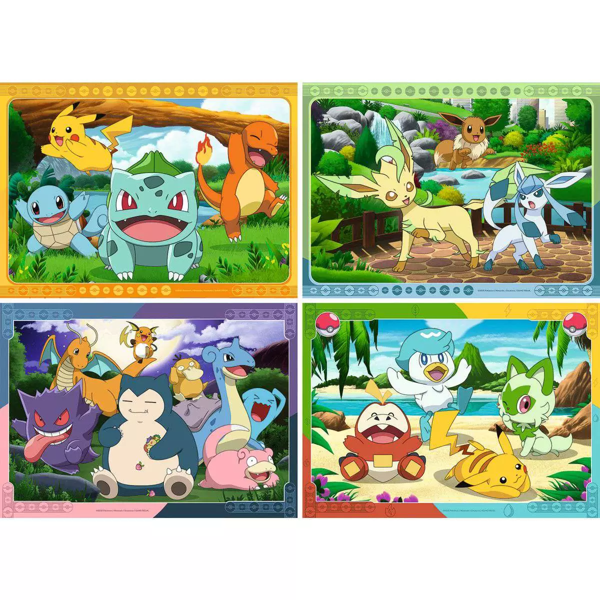 Puzzle Pokémon 4x100 Peças Ravensburger - imagem 2