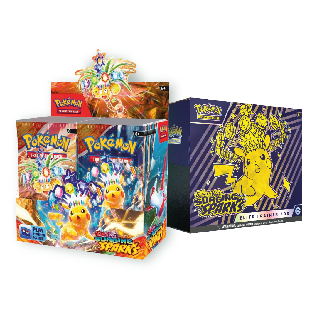 Pokemon Surging Sparks Booster Box + ETB Bundle