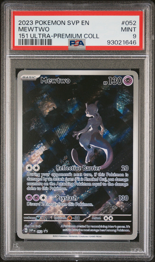 MEWTWO 052 PSA 9 POKEMON SVP EN-SV BLACK STAR PROMO