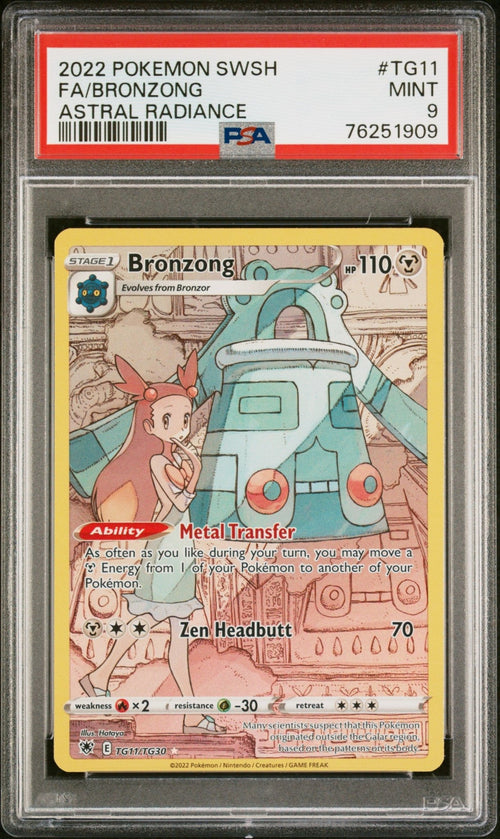 BRONZONG TG11 PSA 9 POKEMON SWORD & SHIELD ASTRAL RADIANCE - Psydeck