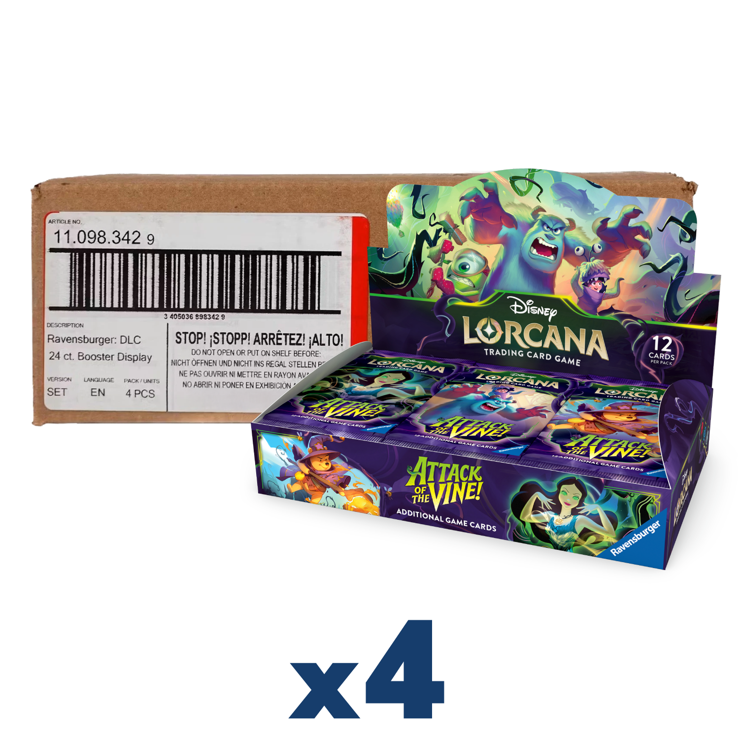 Disney Lorcana Attack of the Vine Booster Box Case - Psydeck