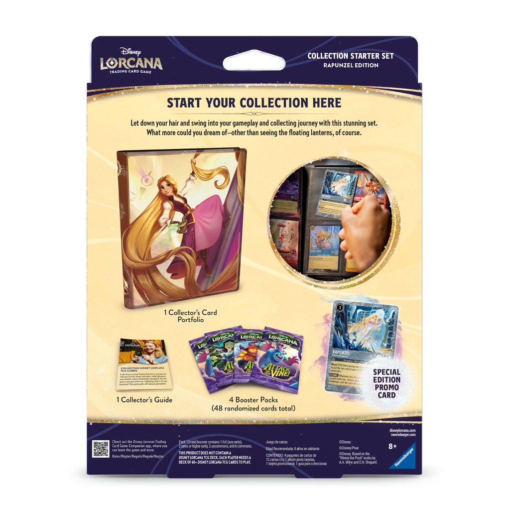 Disney Lorcana Collection Starter Set Edição Rapunzel - Attack of the Vine - Psydeck