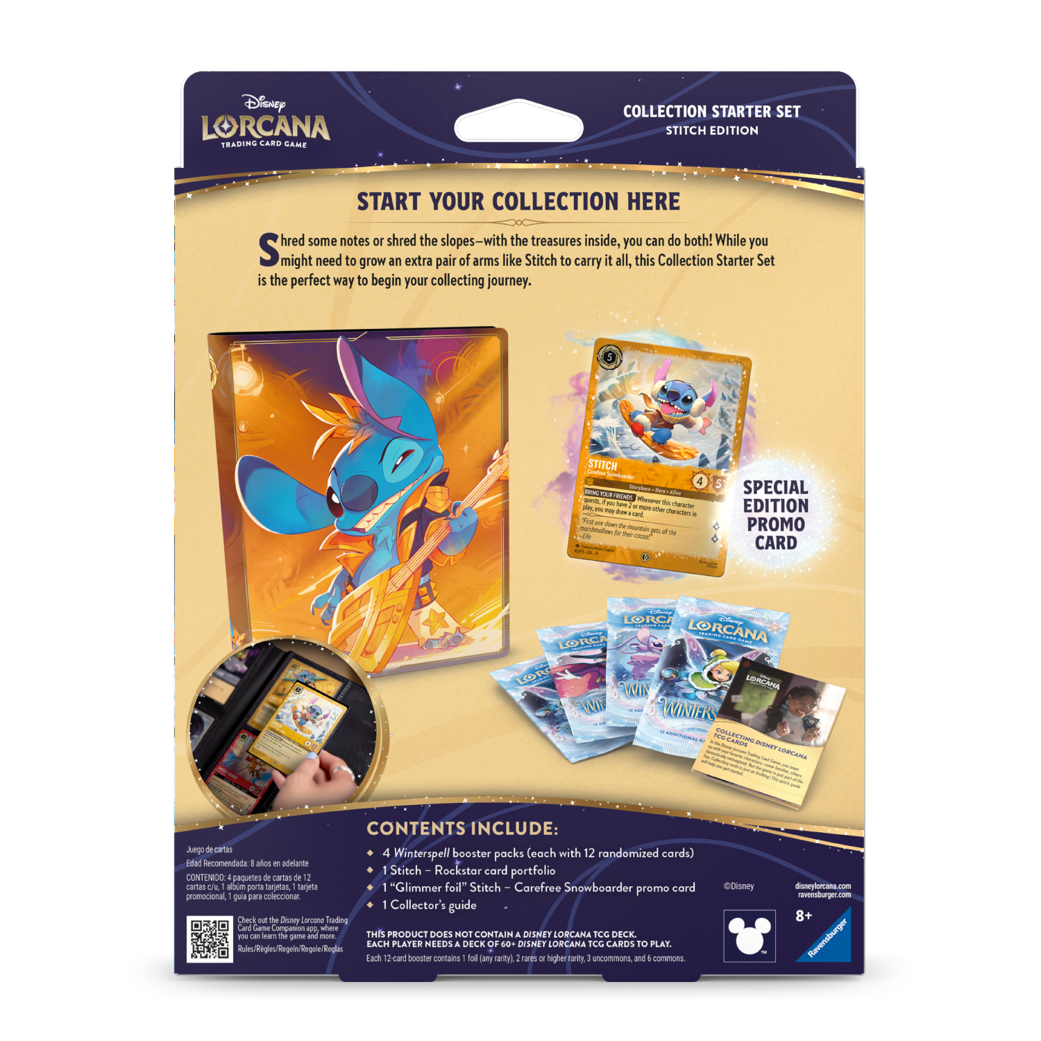 Disney Lorcana Collection Starter Set Edição Stich - Winterspell - Psydeck