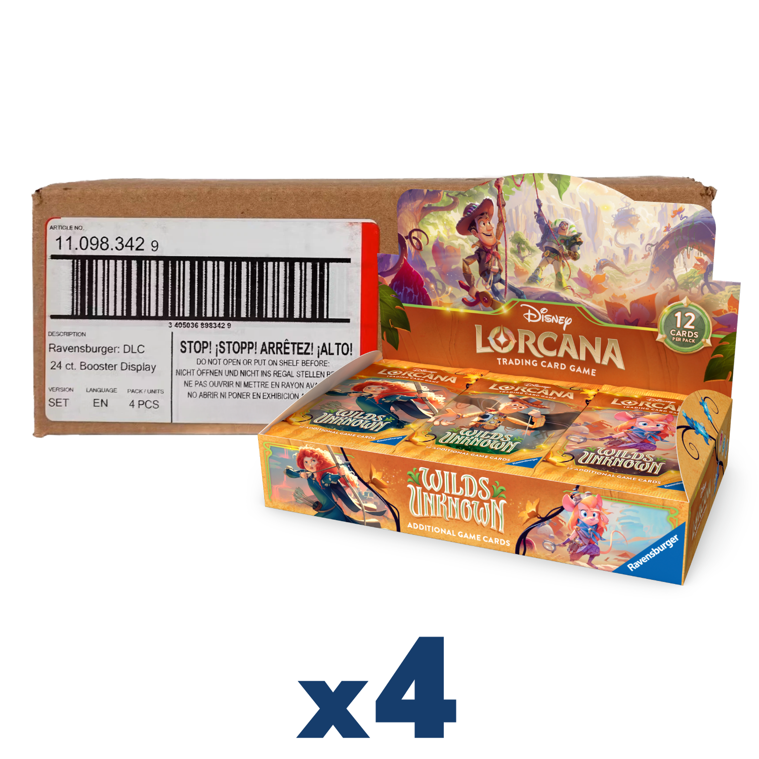 Disney Lorcana Wilds Unknown Booster Box Case - Psydeck