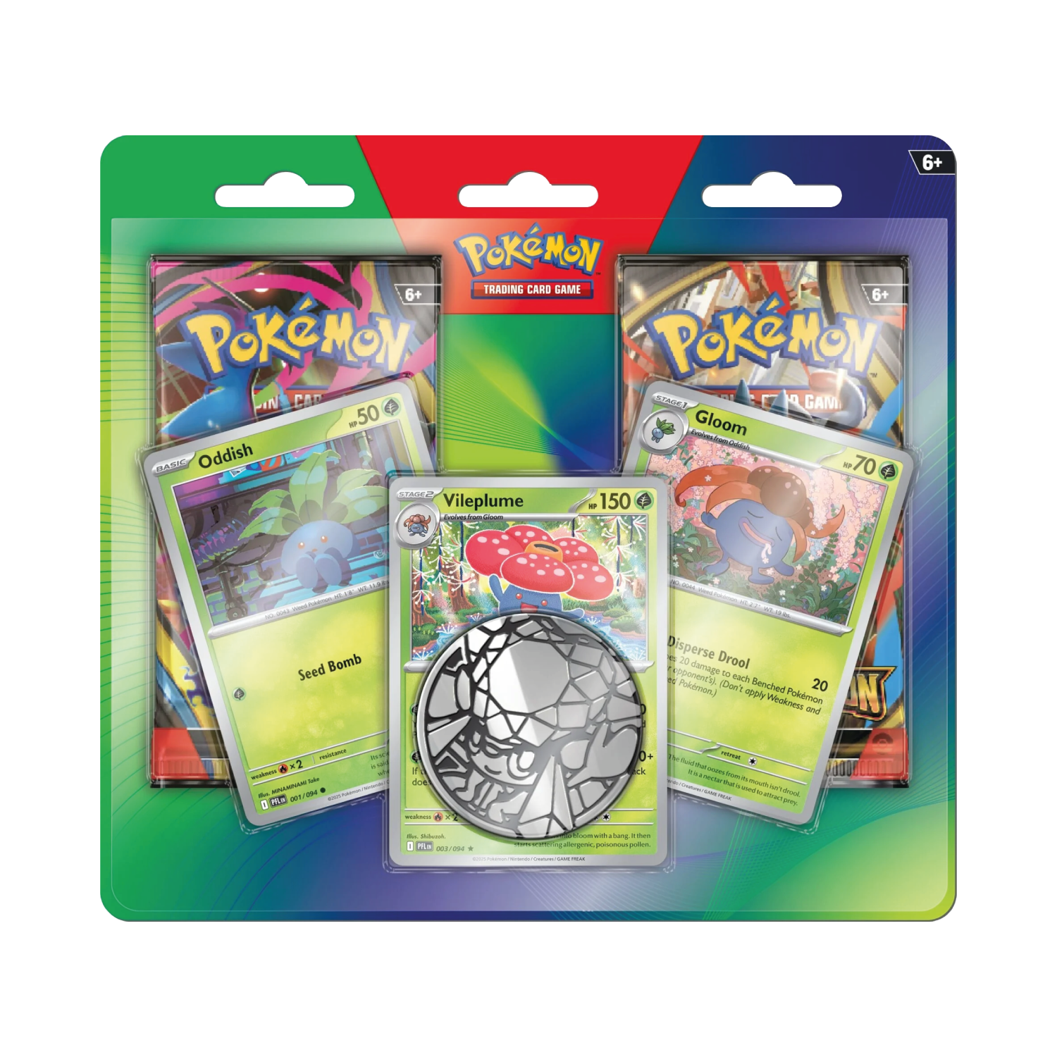 Enhanced 2 Pack Blister - Oddish, Gloom e Vileplume - Psydeck