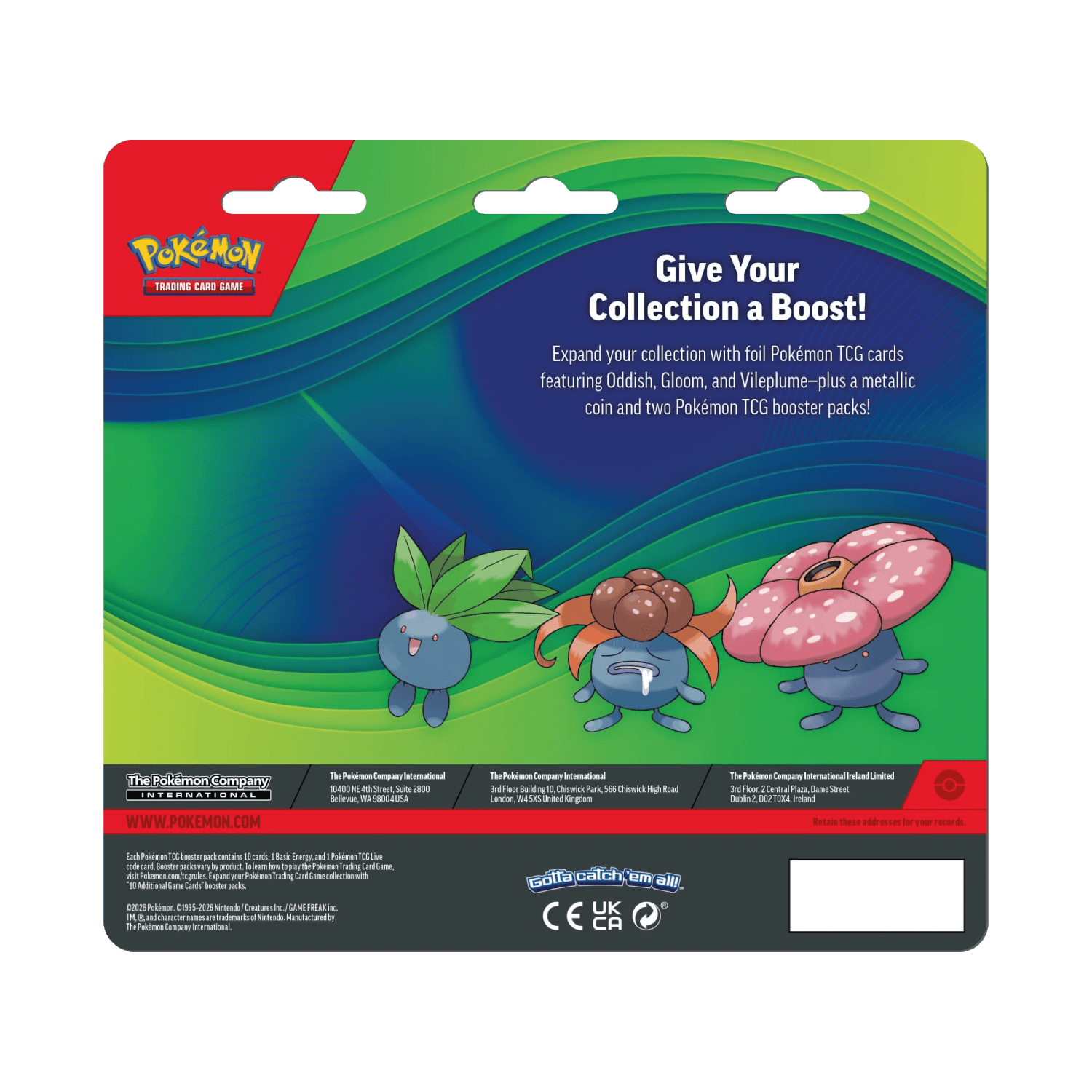 Enhanced 2 Pack Blister - Oddish, Gloom e Vileplume - Psydeck