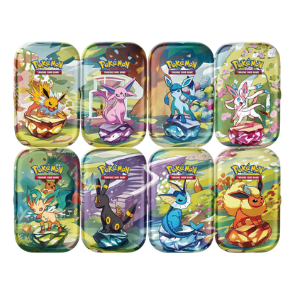 Pokemon Scarlet & Violet - 8x Prismatic Evolutions Mini Tin Display Bundle