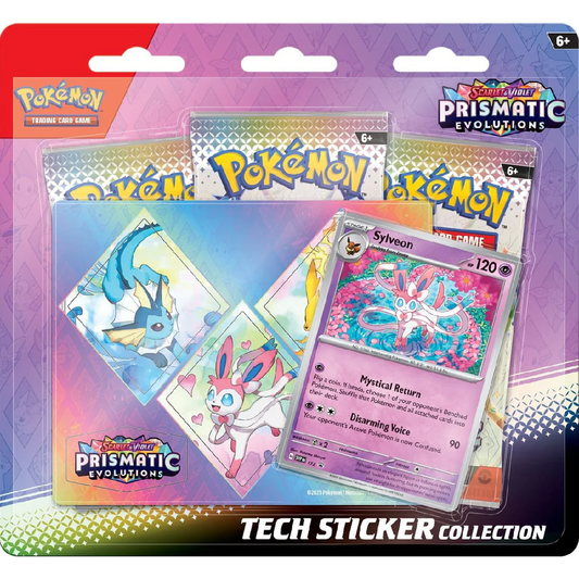 Pokemon Scarlet & Violet - Prismatic Evolutions Sylveon Tech Sticker Collection