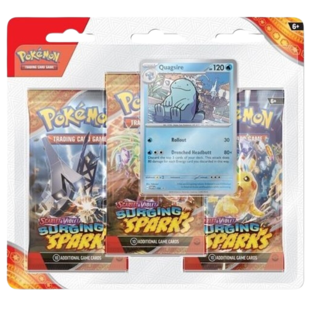 Pokemon Surging Sparks 3-Pack Blister Quagsire