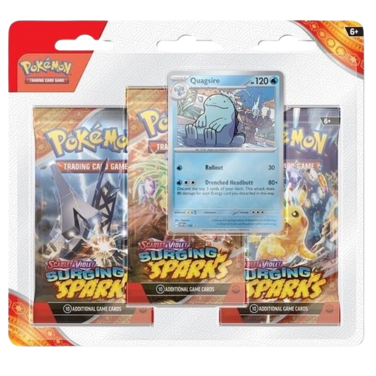 Pokemon Surging Sparks 3-Pack Blister Quagsire