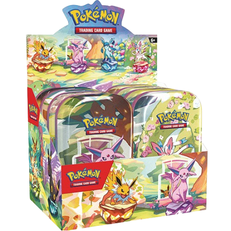 Pokemon Scarlet & Violet - 8x Prismatic Evolutions Mini Tin Display Bundle