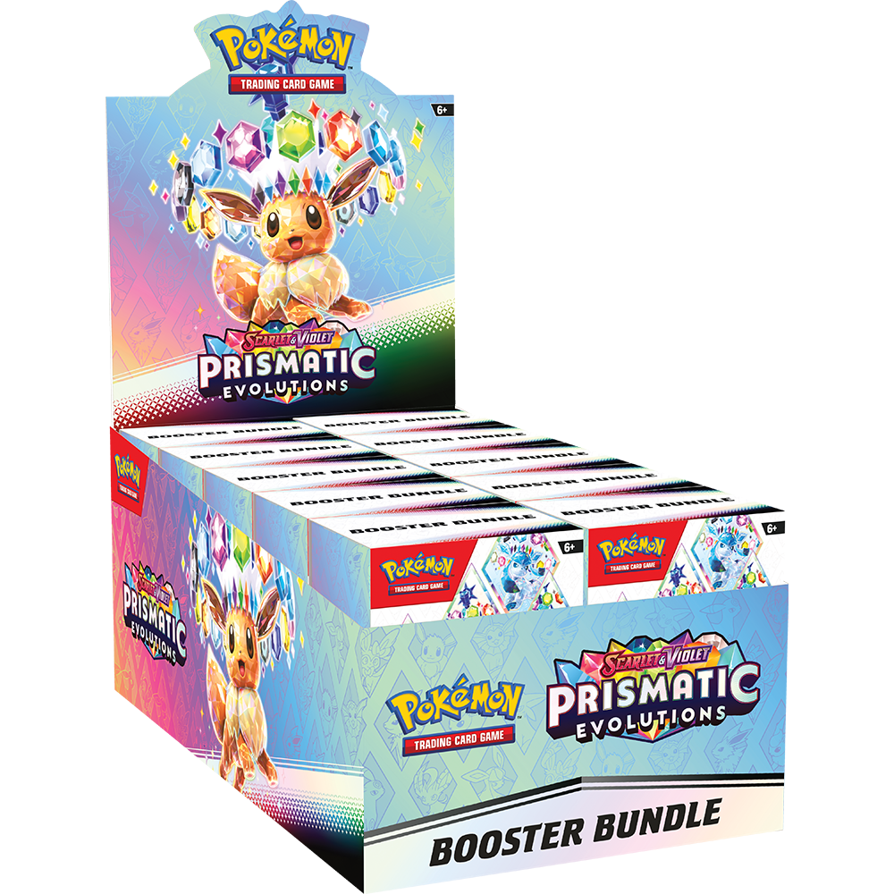 Pokemon Scarlet & Violet - Prismatic Evolutions Booster Bundle Display