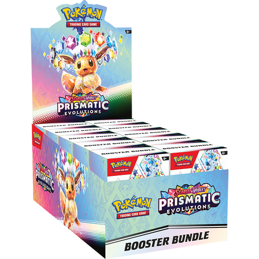 Pokemon Scarlet & Violet - Prismatic Evolutions Booster Bundle Display