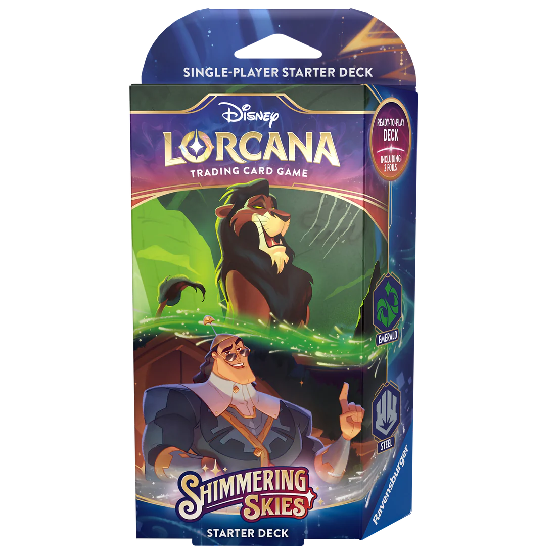 Lorcana Shimmering Skies Emerald & Steel Starter Deck