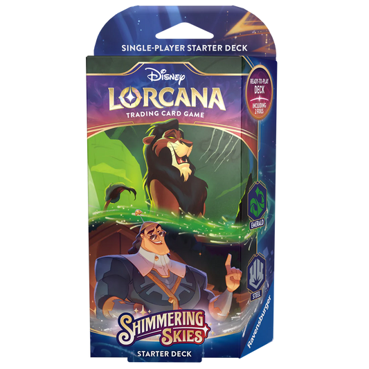 Lorcana Shimmering Skies Emerald & Steel Starter Deck