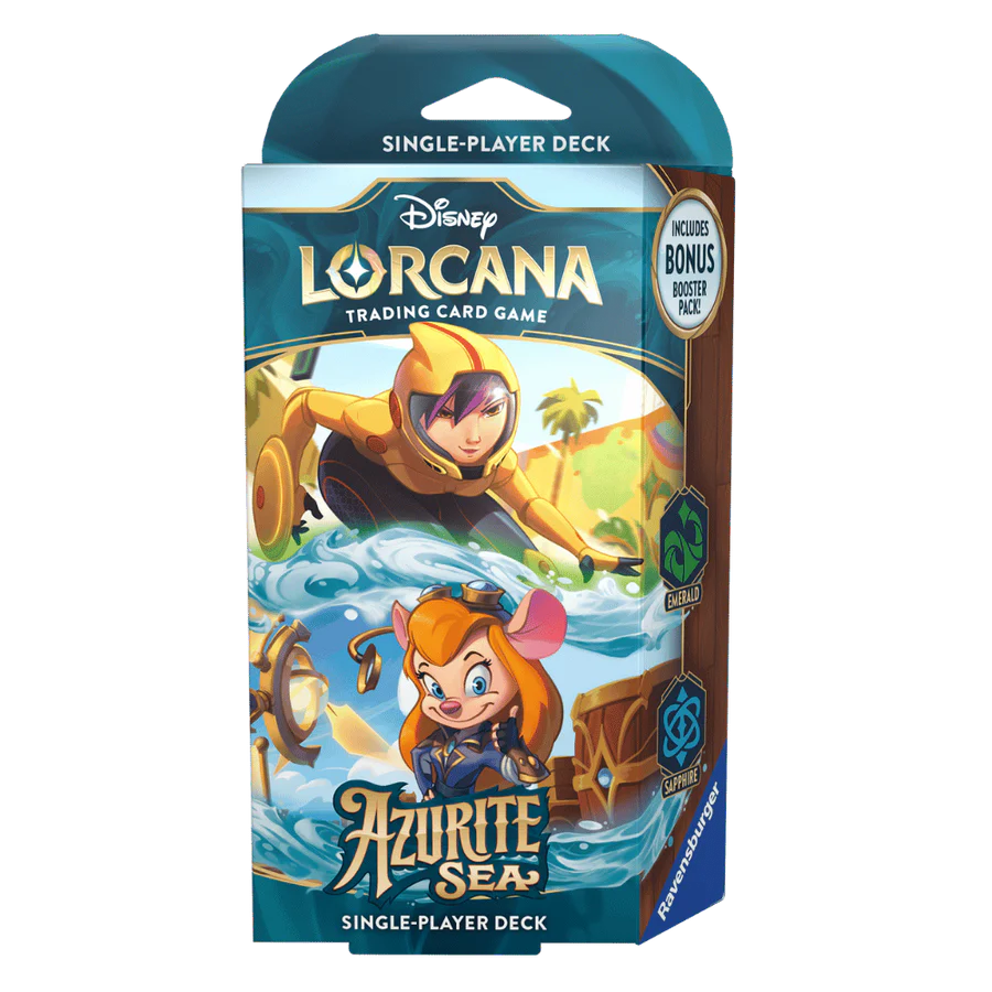 Disney Lorcana Azurite Sea Emerald & Saphire Starter Deck