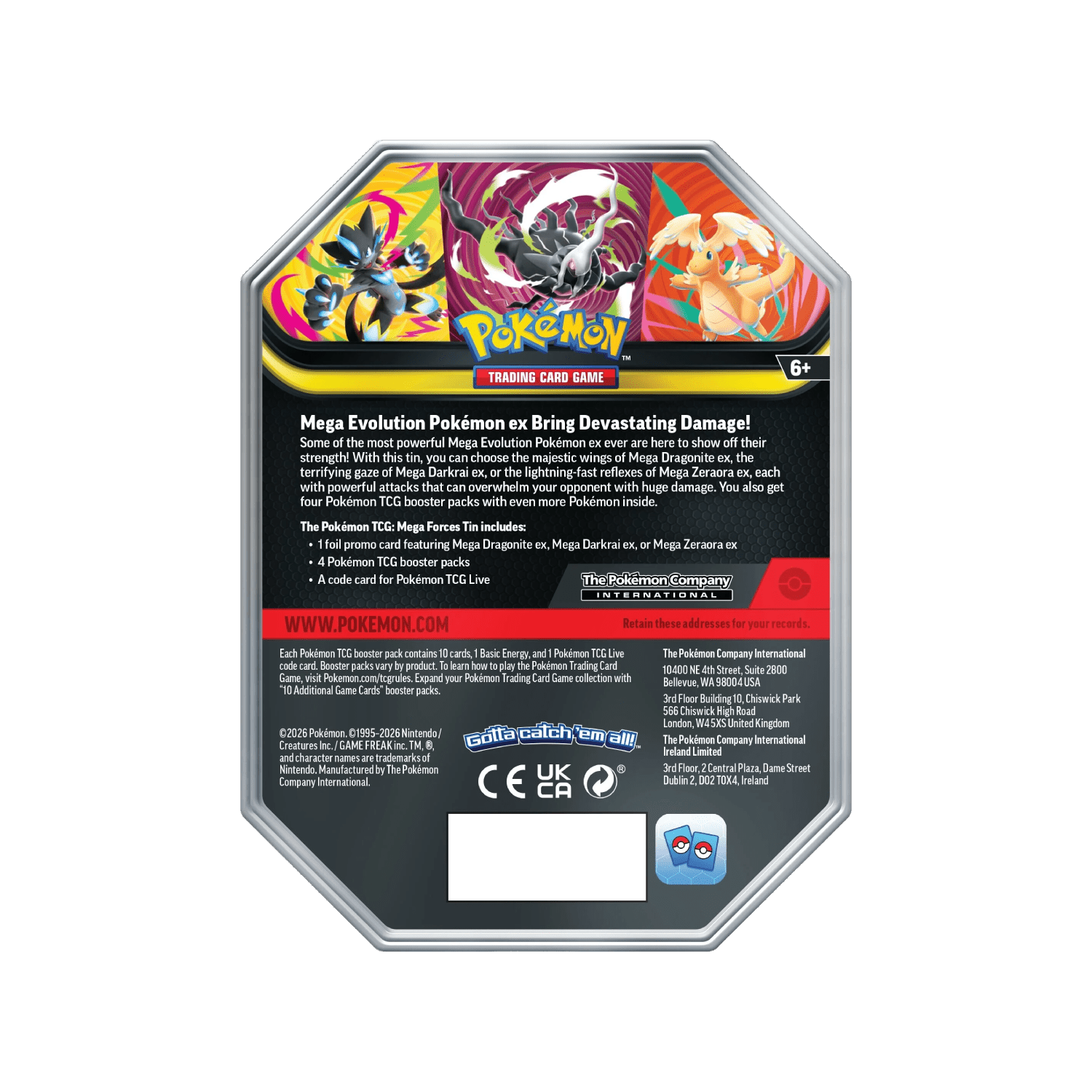 Mega Zeraora ex Tin - Mega Forces Tins - Psydeck