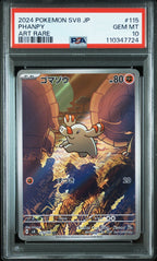 PHANPY 115 PSA 10 POKEMON JAPANESE SV8 - SUPER ELECTRIC BREAKER - Psydeck