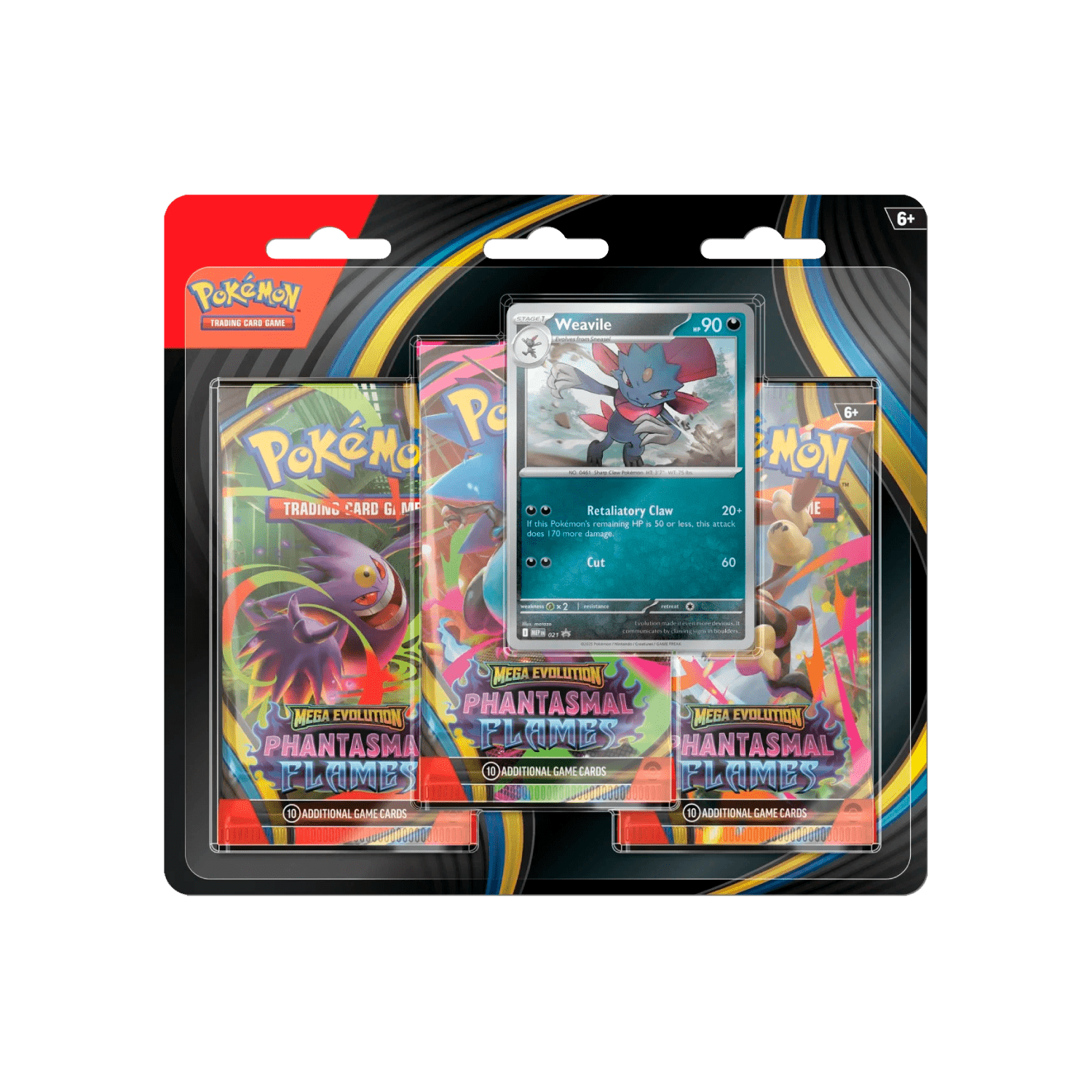 Phantasma Flames 3 Pack Blister Weavile - Psydeck