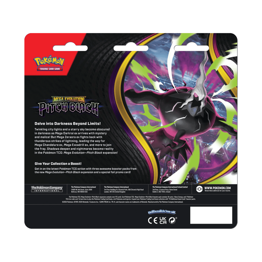 Pitch Black 3 Pack Blister Binacle - Psydeck