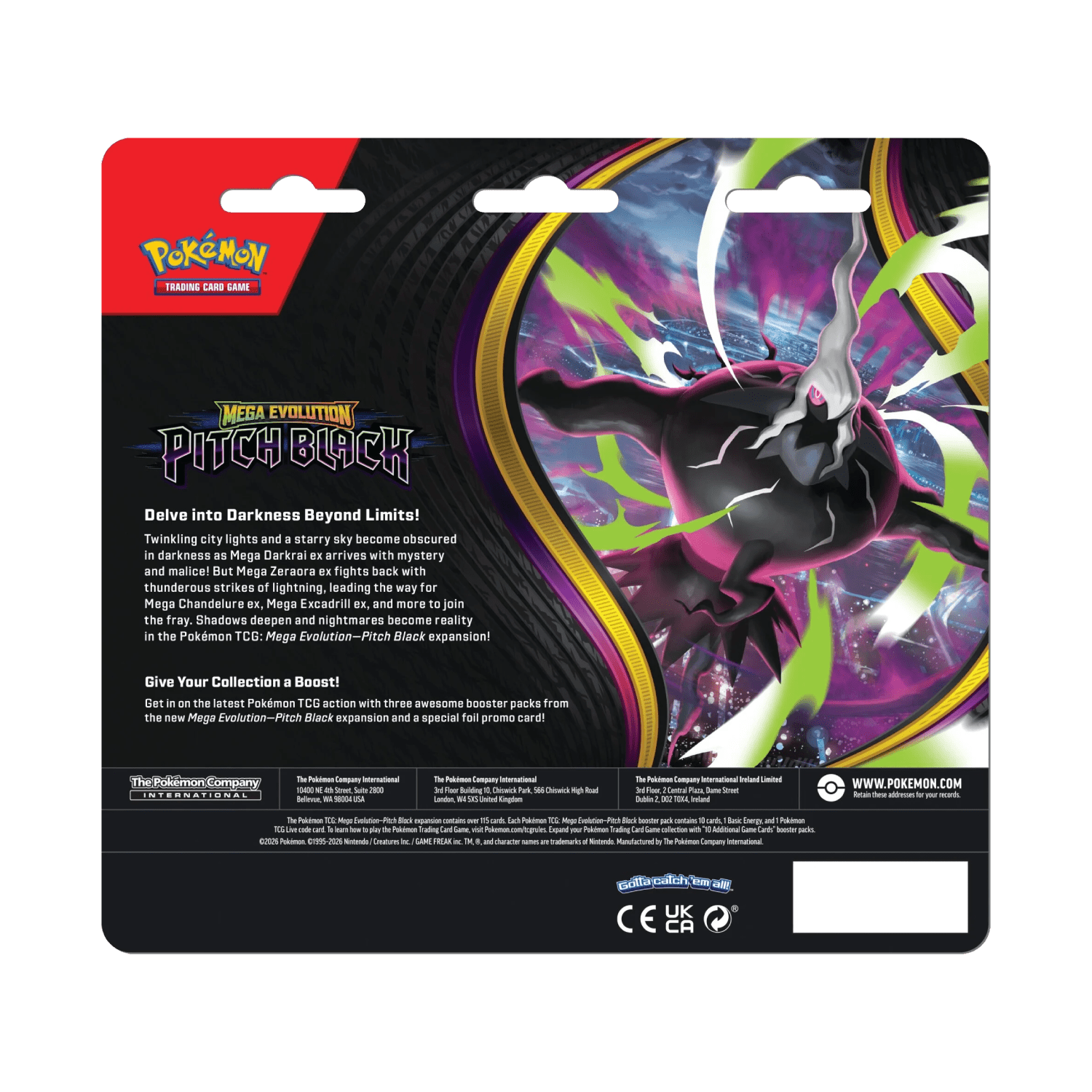 Pitch Black 3 Pack Blister Binacle - Psydeck